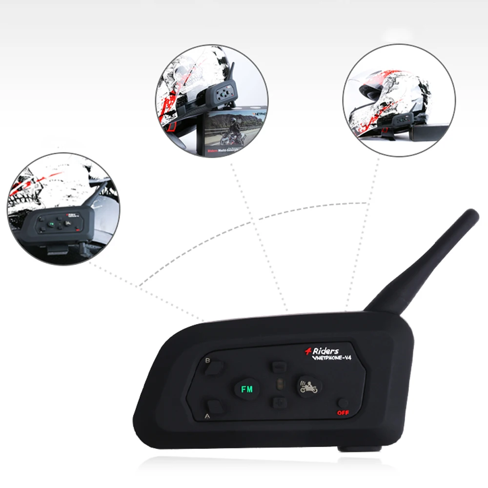 V4-1200 bluetooth-наушники для мотоцикла, полнодуплексные наушники в режиме реального времени, шлем, Bluetooth, рация, гарнитура для езды на велосипеде, спорта