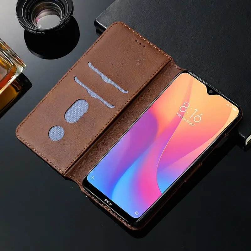 Чехол для Xiaomi Redmi 8 кожаный чехол книжка С Откидывающейся Крышкой телефона 8A с