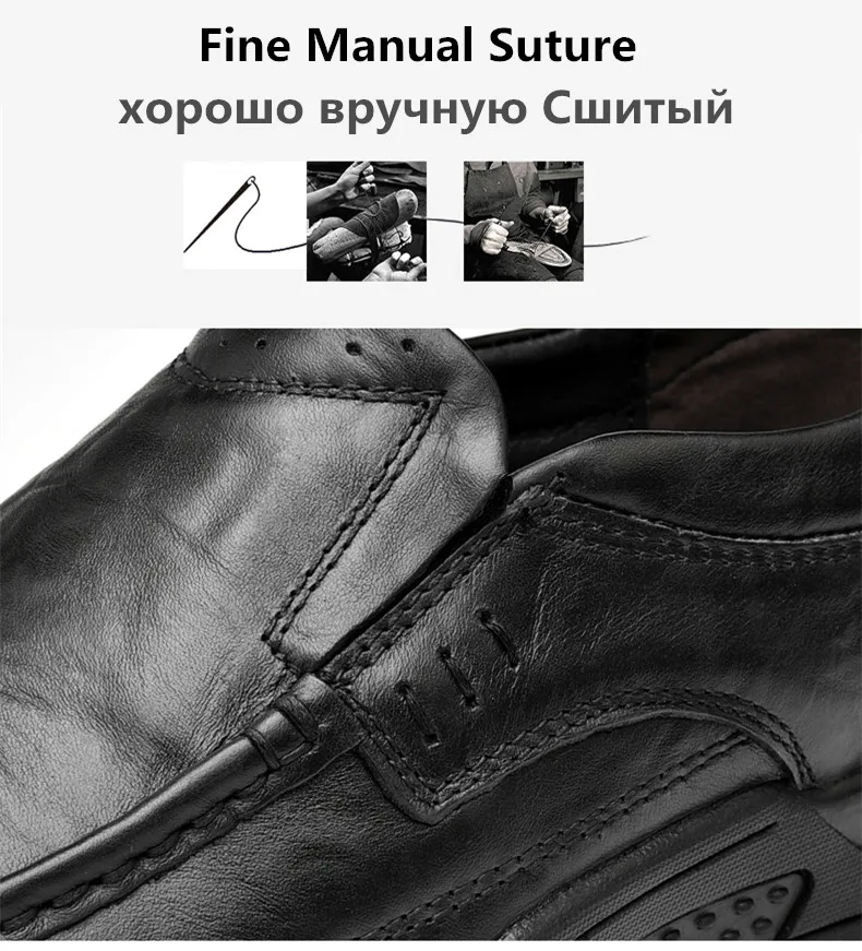 Мужские ботинки из натуральной кожи; очень теплая мужская зимняя обувь ручной работы; высококачественные ботильоны; сезон осень-зима; повседневная обувь