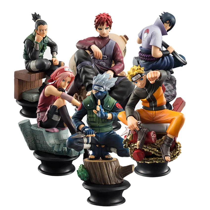 6 шт./набор фигурка манги Kakashi Shikamaru Sasuke | Игрушки и хобби
