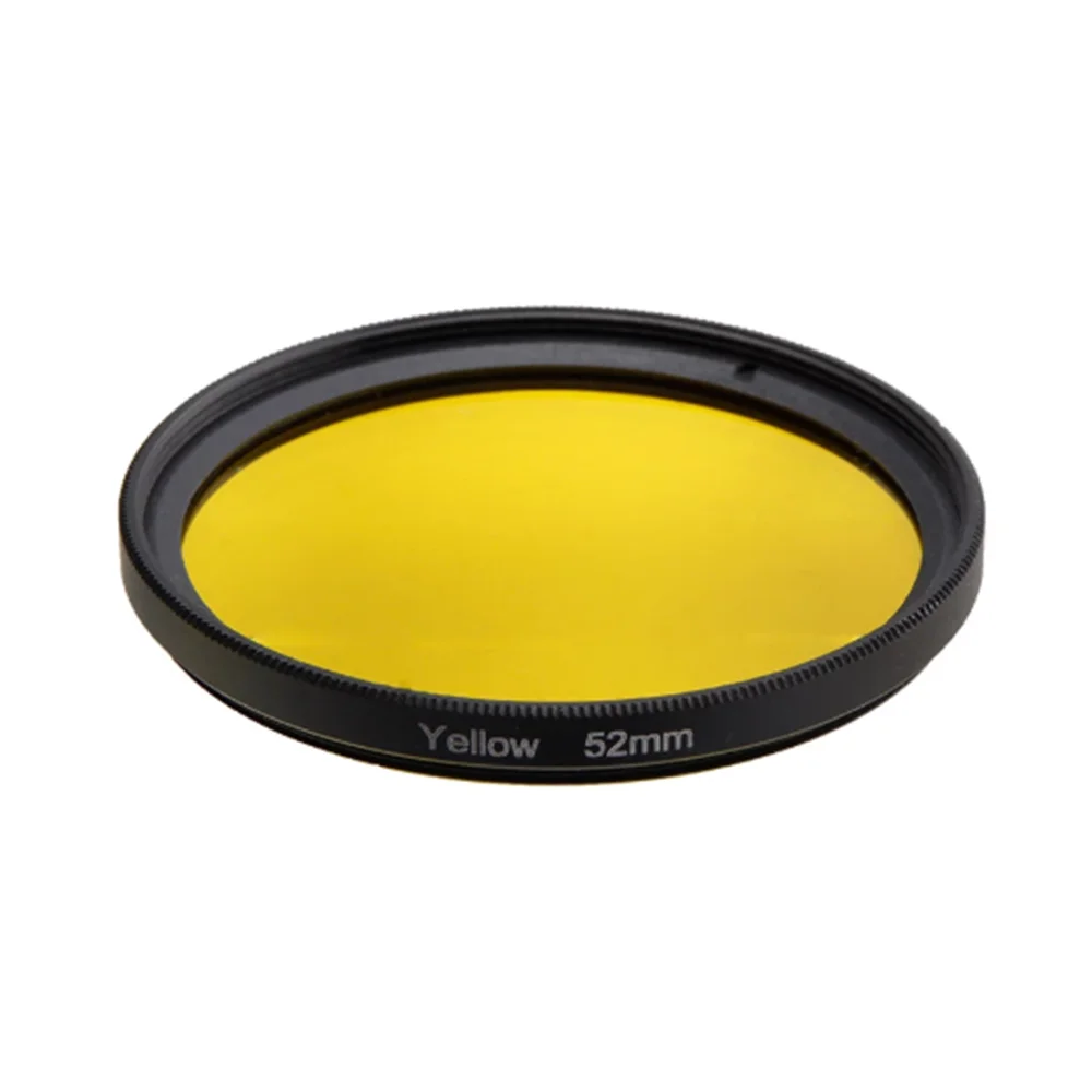 Nouveau 37 40.5 43 46 49 52 55 58 62 67 72 77 82mm objectif d'appareil photo reflex numérique rouge Orange jaune vert bleu violet filtre de couleur pour Canon