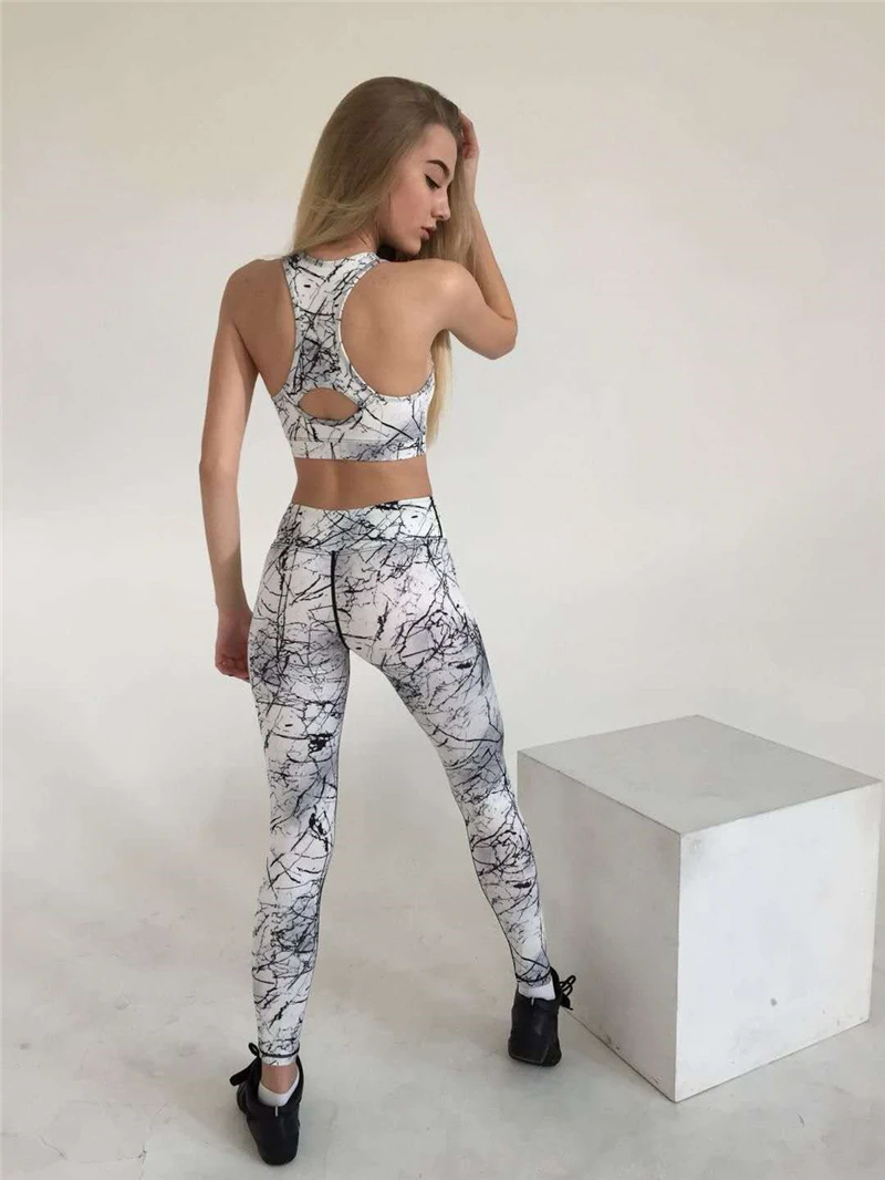 Женский спортивный костюм комплект для йоги фитнеса Ropa Deportiva Mujer спортивная
