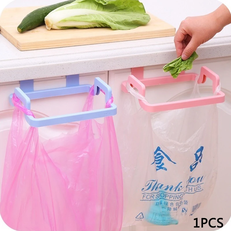 Пластик держатель для мусорного мешка Портативный висит мешок для мусора стеллаж для хранения держатель пакетов одноразового использования вешалка для мешков для мусора Кухня гаджеты