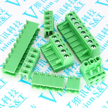 

2EDG5.08 2/3/4/5/6/7/8/9/10/12Pin Right Angle Line Terminal Plug Type 300V 15A 5.08mm Pitch Pcb Screw Terminal Block