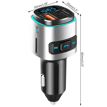 

Car FM Transmitter Wireless Music Player Modulator with Quick Charge Dual USB