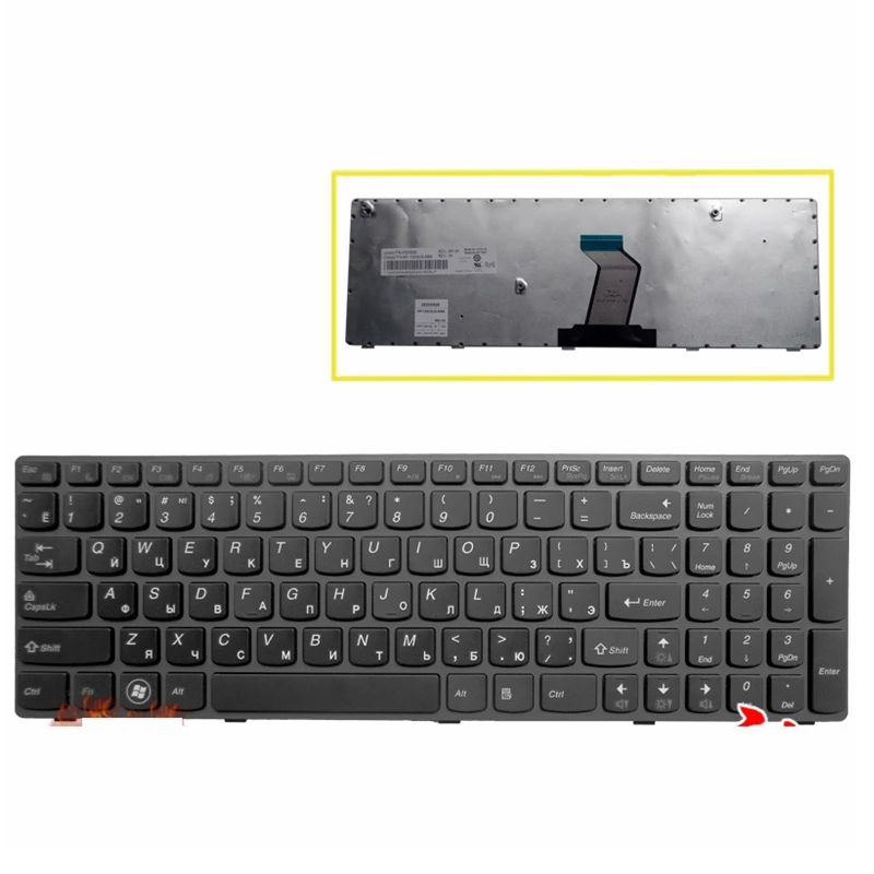 Новая русская клавиатура для Lenovo G560 G565 G560A G565A G560E G560L RU Клавиатура