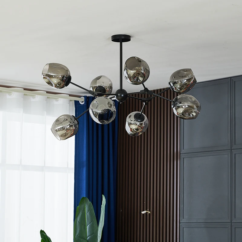 

Black Gold New Modern LED Chandeliers Lights For Living Dining Room Bedroom Corridor Aisle Lamps Lighting Iron Aluminum Fixture