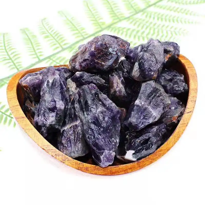 

Natural amethyst raw stones and crystals polished quartz rough gemstones reiki healing home decoration for gifts