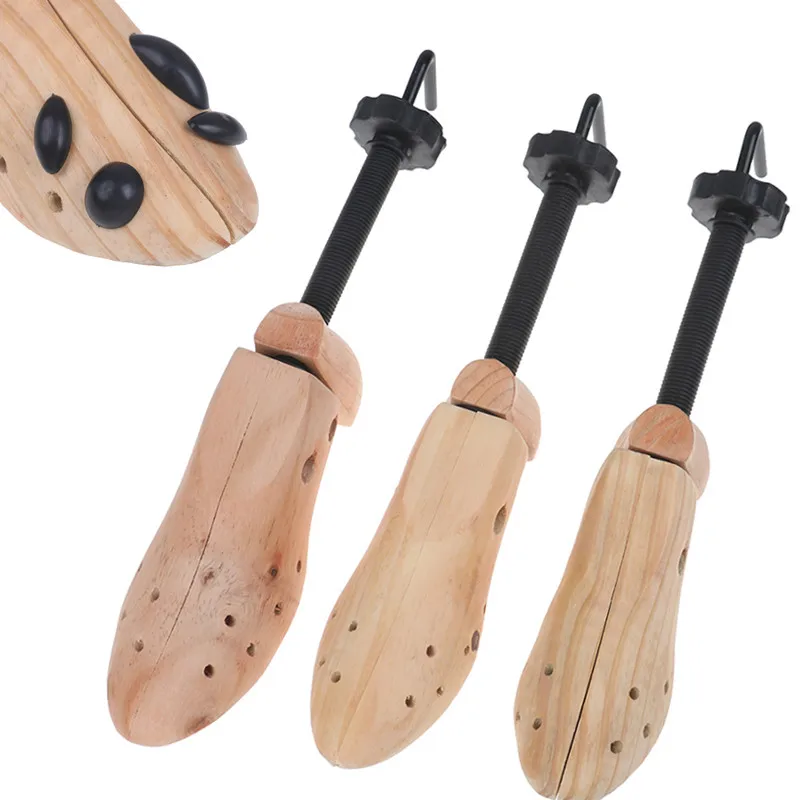Wood Shoes Stretcher Adjustable 2-Way Wooden / Plastic Shoes Stretchers Man Women Flats Pumps Boot Shaper Rack Expander 1/2Pcs