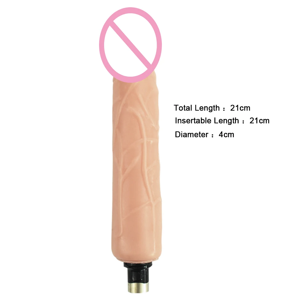 iKenmu Well Made Dildo Attachments Sex Machine Attachments Silicone Dildo for 3XLR Connector Sex Machine Accessories Dildo