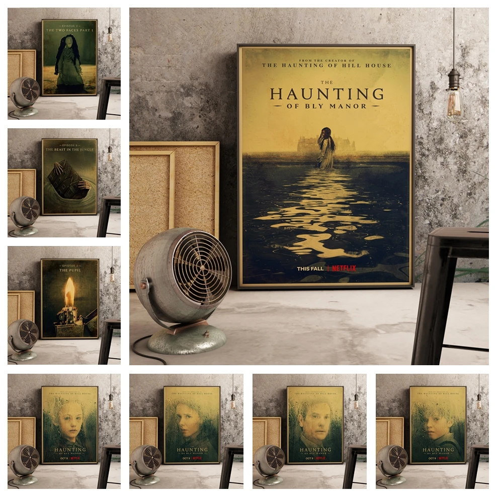 Suspense horror ТВ серия Haunting of Bly Manor thriller Тип постер крафт-бумага материал декоративная