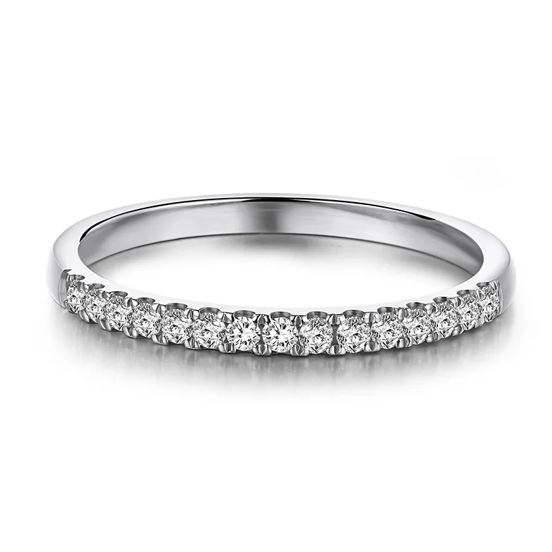 

18K Gang Drill Ring 13 Points Proposal Engagement Diamond Ring Women's with Protection Row with Little Finger Ring Customizable
