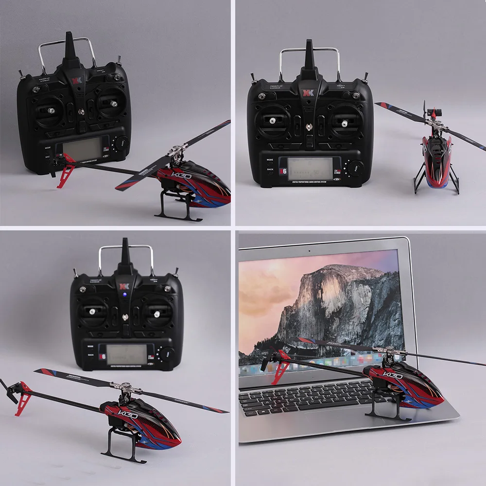 WLtoys XK K130-B Радиоуправляемый вертолет с бесщеточным двигателем 3D6G Flybarless S-FHSS трюк вертолет 3 батареи пульт дистанционного управления для детей