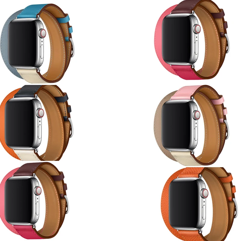 Ремешок для часов Apple Watch из натуральной кожи 38 мм 40 5/4/2/1 iwatch 5 42 44 | Наручные часы