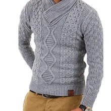 Пуловеры, мужской модный вязаный свитер, повседневный