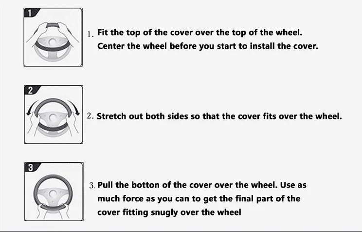 Universal Hot Sale PU Leather Carbon fiber steering wheel covers 15 inch 38cm For BMW x3 X4 X5 X6 E36 E46 E60 E90