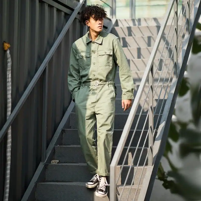 loose fit long sleeve jumpsuit