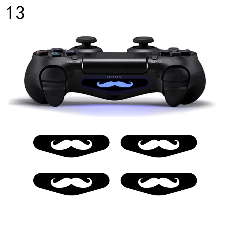 13 4 шт./компл. светильник бар светодиодный наклейки для тела для Playstaion4 PS4 геймпад светильник крышка панели наклейки для PS4 контроллер - Цвет: 13