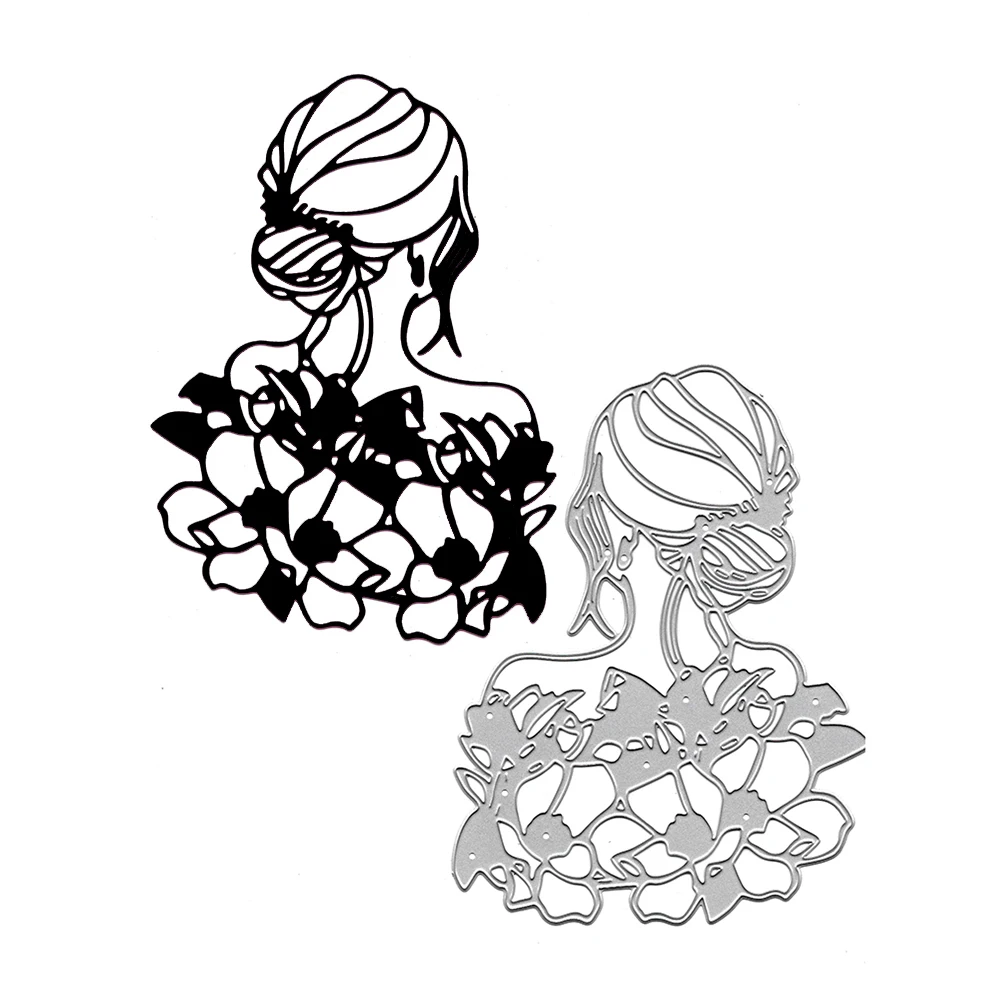 

Металлические штампы для скрапбукинга «Красавица», папки для тиснения