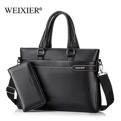 New Men's Business Handbag Shoulder Crossbody Large Capacity Office Laptop Bag Fashion Commercial Briefcase