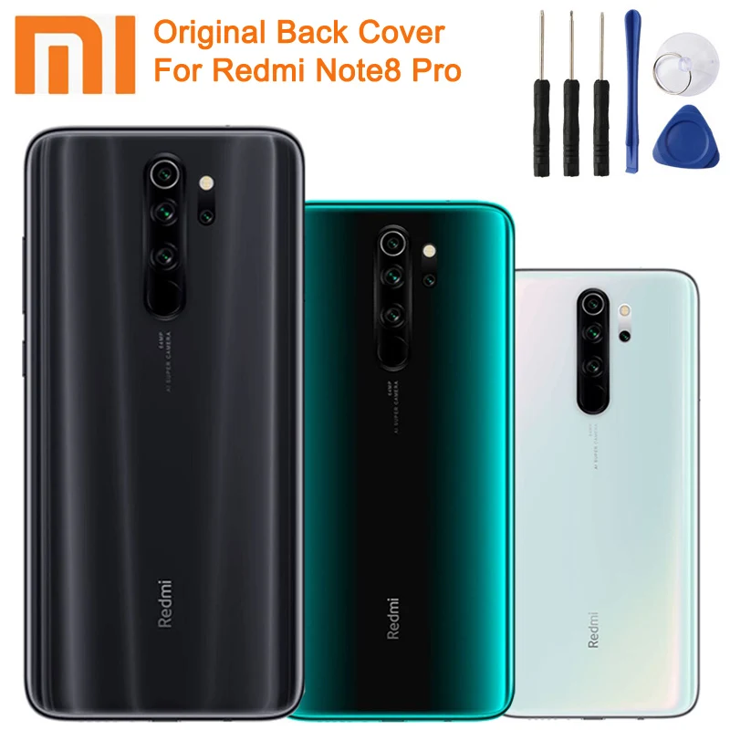 Xiao Mi Xiaomi Оригинальный чехол со стеклянной батареей для Redmi Note 8 Pro Note8 задняя крышка