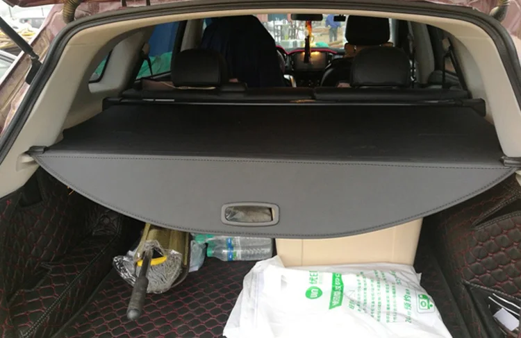 Для hyundai Santa Fe- алюминиевый+ брезентовый задний Чехол для багажника, защитный экран, тенты, аксессуары