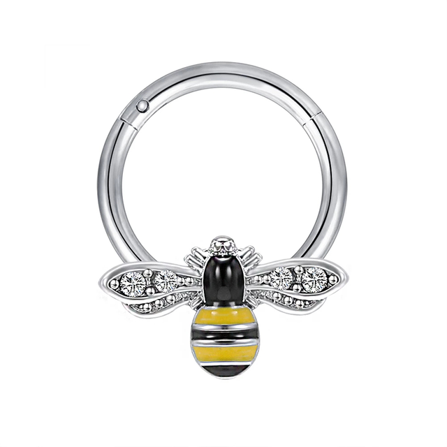 Nose Piercing Ring Nase Septum Piercing Ring Titanium Steel Nariz Piercing Ear Cartilage Tragus Goth Piercing Nez Opal