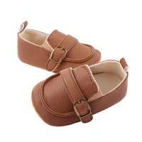 2020 Baby First Walker 1Pair Baby Girl Boy Infant Cute Fashion Solid Shoes Peas Shoes PU Leather Baby Shoes Soft Bottom Toddler 2