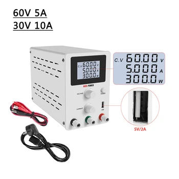

4 Digit Display Eye protection LCD Screen DC Lab Adjustable Power Supply Switching Laboratory Bench Source Digital 30 V