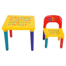 Набор пластиковых столов и стульев для детей/наборы детской мебели обеденные детские стулья и стол для учебы Мультяшные наборы