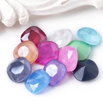 

8-12mm Square Shape Mocha Rhinestones Pointback Glass Strass Crystal New Arrival Glue On Nails Loose Stones Rhinestones