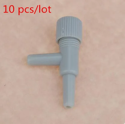 10pcs per lot1 Красочный Регулируемый пневматический насос переключатель клапан 2/3 способов для 4*6 мм шланг аквариум воздушный насос аксессуары 10 шт./партия - Цвет: 10pcs per lot1