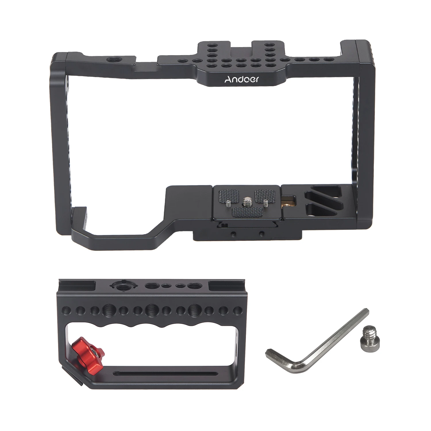 Камера andoer Cage для Blackmagic Pocket cinema camera 4 K/6 K BMPCC 4K 6khandle Grip видеосъемка установка холодного башмака