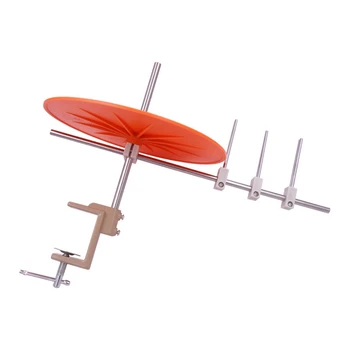 

Tape Cloth Bias Holder Reel Tape Holder Reel with Mounting Clamp Hemming Machine Sewing Machine Accessories