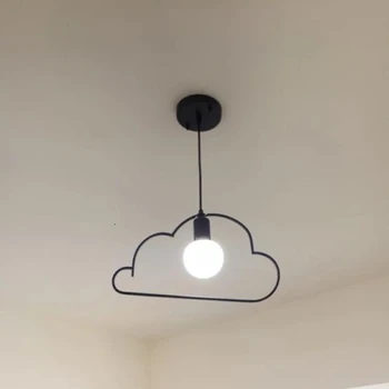 

Lovely Cloud Single Pendant Lamp Kids Bedroom Lighting Restaurant Cloud Pendant Light hanging lamp