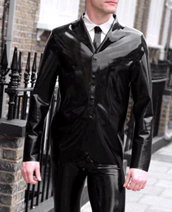 Dropshipping Fashion Black Latex Male 