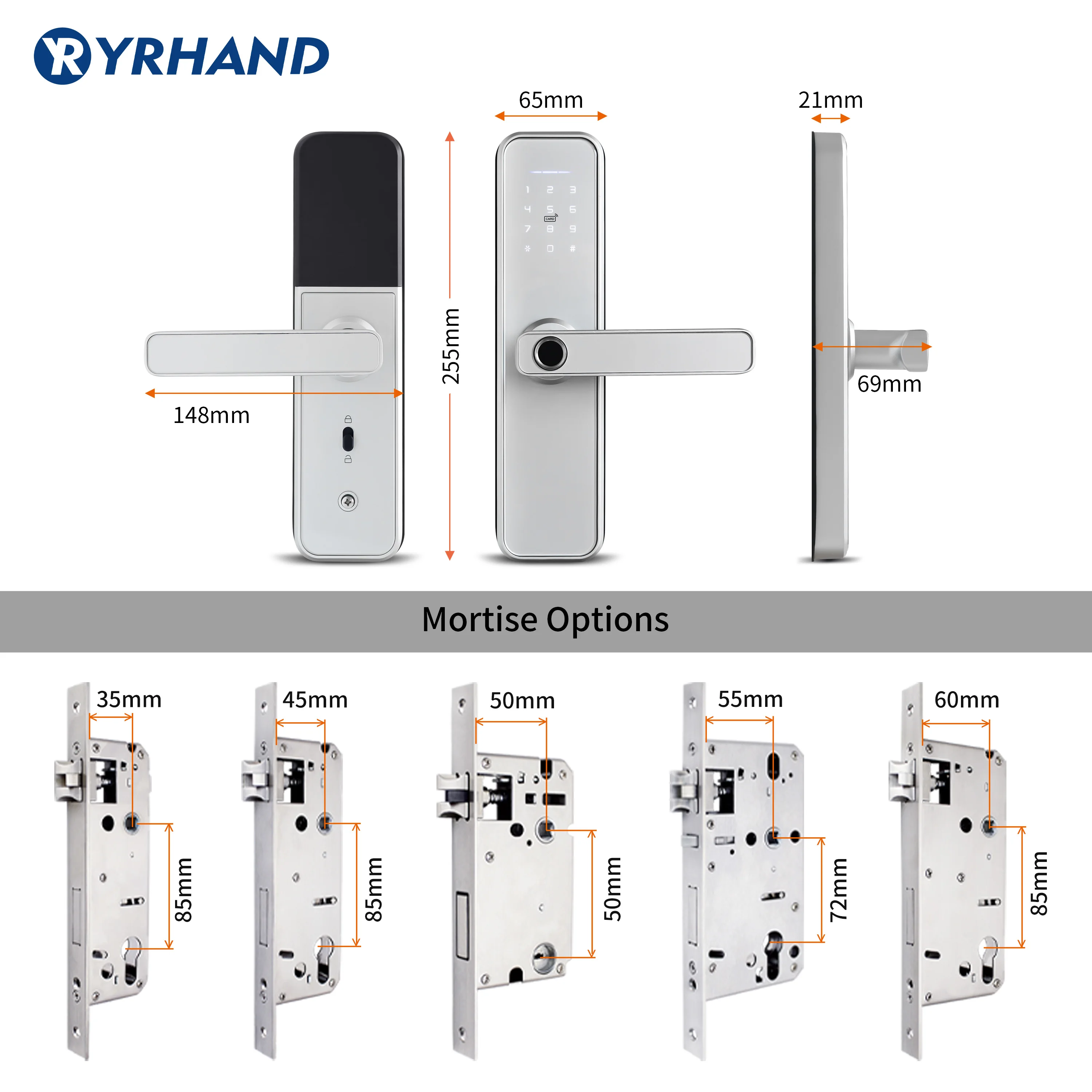 Умная деталь Tuya домашний БЕСКЛЮЧЕВОЙ замок безопасности Wi Fi Пароль RFID карта