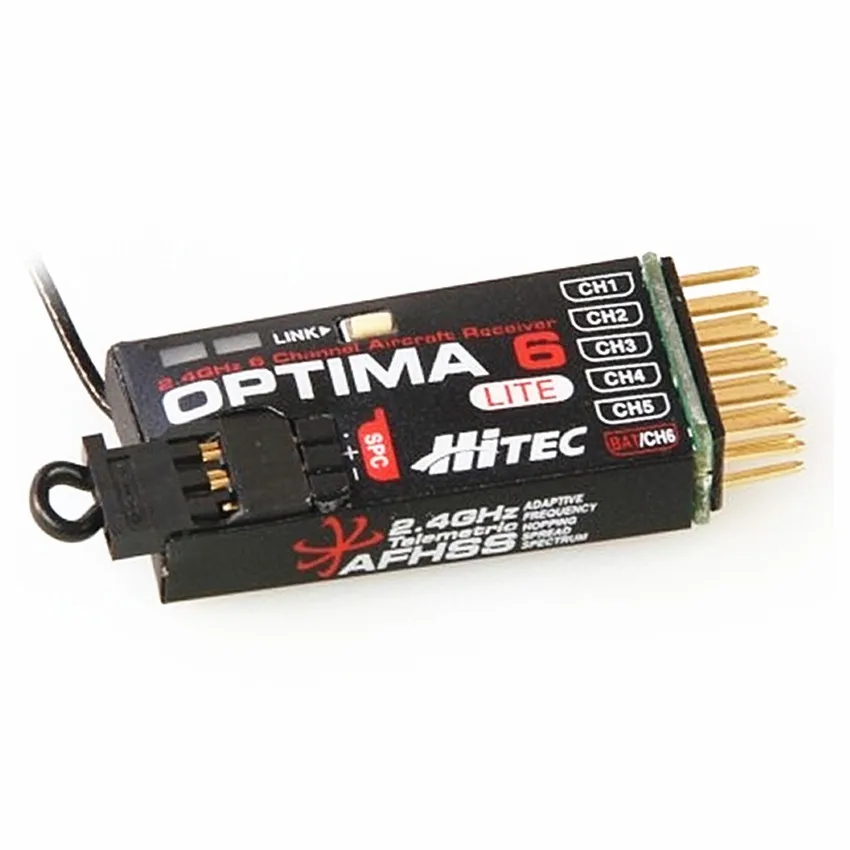 6-канальный Полнодиапазонный легкий цифровой ресивер Hitec Optima-6 Lite 2,4G, маленький ресивер для самолета, запасные части для РУ дрона (art.: 3a3971c1ccf) - 3a3971c1ccf