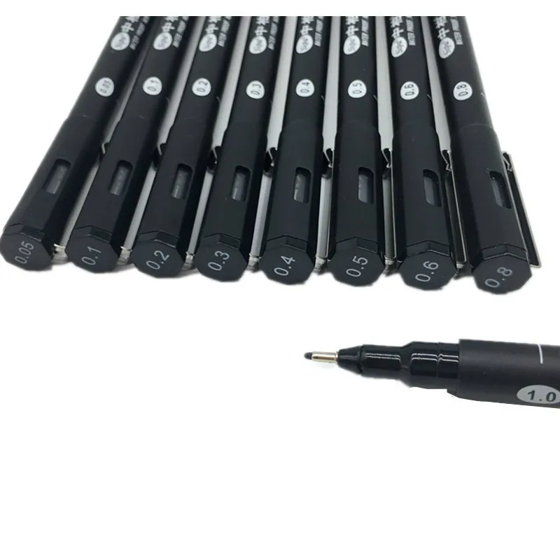 Engineering Drawing Needle Pen Fineliner Pen Waterproof Hook Fine Line Comic Stroke Design Hand-painted Drawing Line