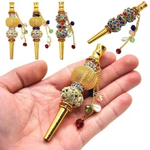 1 шт. Новые ручной работы инкрустированные украшения сплав наконечники для кальяна советы кальян наргиле фильтр мундштук кальяна случайный цвет