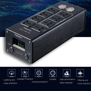 

Power filter purifier plug socket audio power amplifier power filter purifier anti-lightning plug sound jack H275