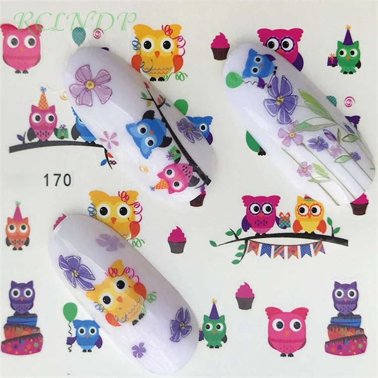 Водная наклейка для ногтей художественное украшение слайдер кошка Фламинго дерево звезда клей Дизайн Наклейка маникюрный лак аксессуары фольга - Цвет: Темно-серый