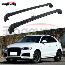 Черный багажный перекладин поперечные стержни на крышу рейку Подходит для Audi Q3 2013