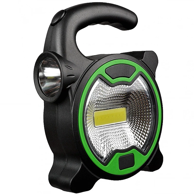 green 1 шт. портативный COB Рабочий фонарь светодиодный фонарь Водонепроницаемый аварийный Точечный светильник перезаряжаемый прожектор светильник для наружного туризма кемпинга светильник - Мощность в ваттах: green