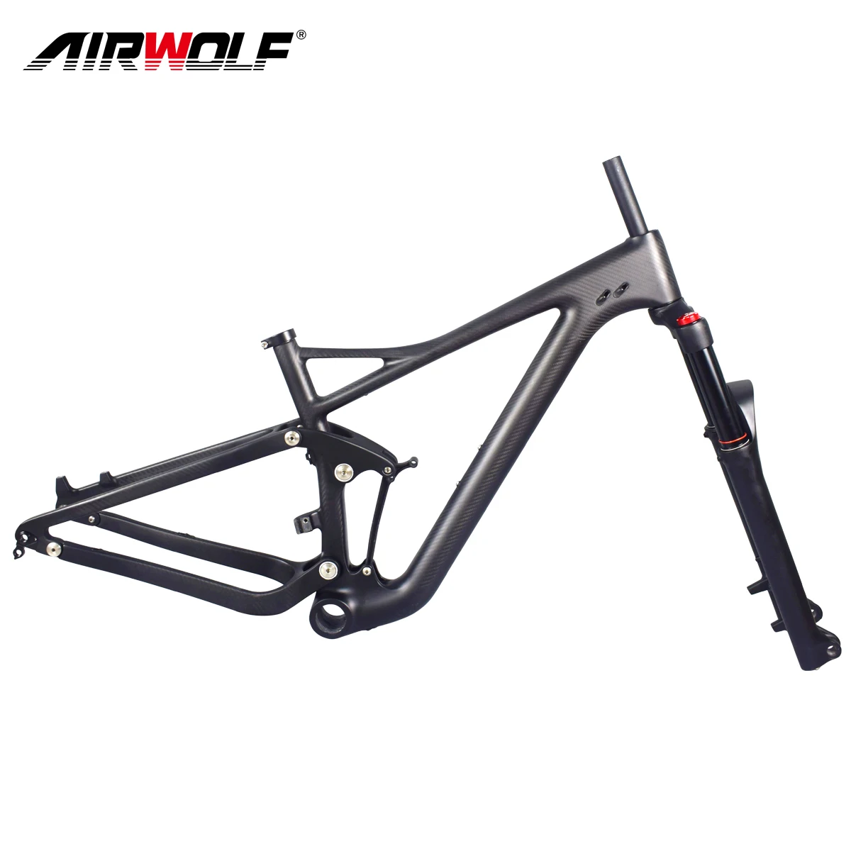 Airwolf Carbon Frameset 29 Mtb Frame Full Suspension With Fork Am Pf30
