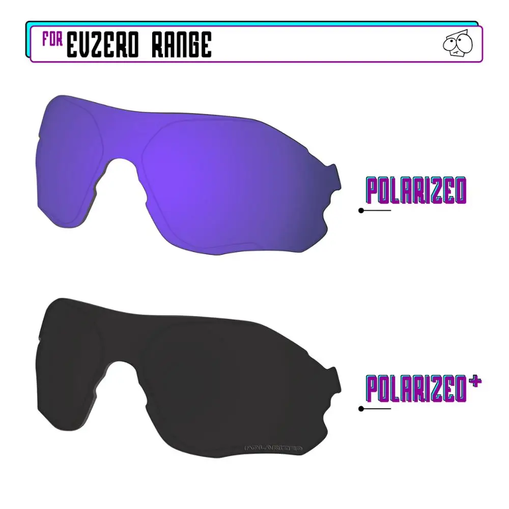 

EZReplace Polarized Replacement Lenses for - Oakley EVZero Range Sunglasses - BlackP Plus-PurpleP