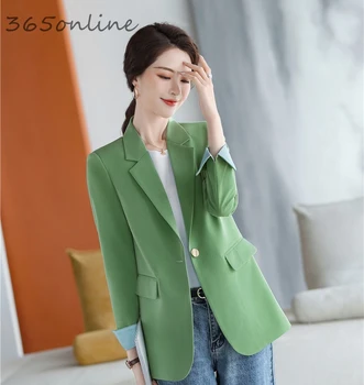

2020 Spring Summer Formal Uniform Designs Professional Blazers Jackets Coat for Women Business Work Wear Ladies Outwear Blaser