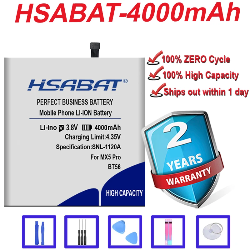HSABAT 4000mAh High Quality BT56 Battery for Meizu Meizy MX5 Pro / 5 Pro5 M5776 Batterie Bateria Accumulator AKKU | Мобильные
