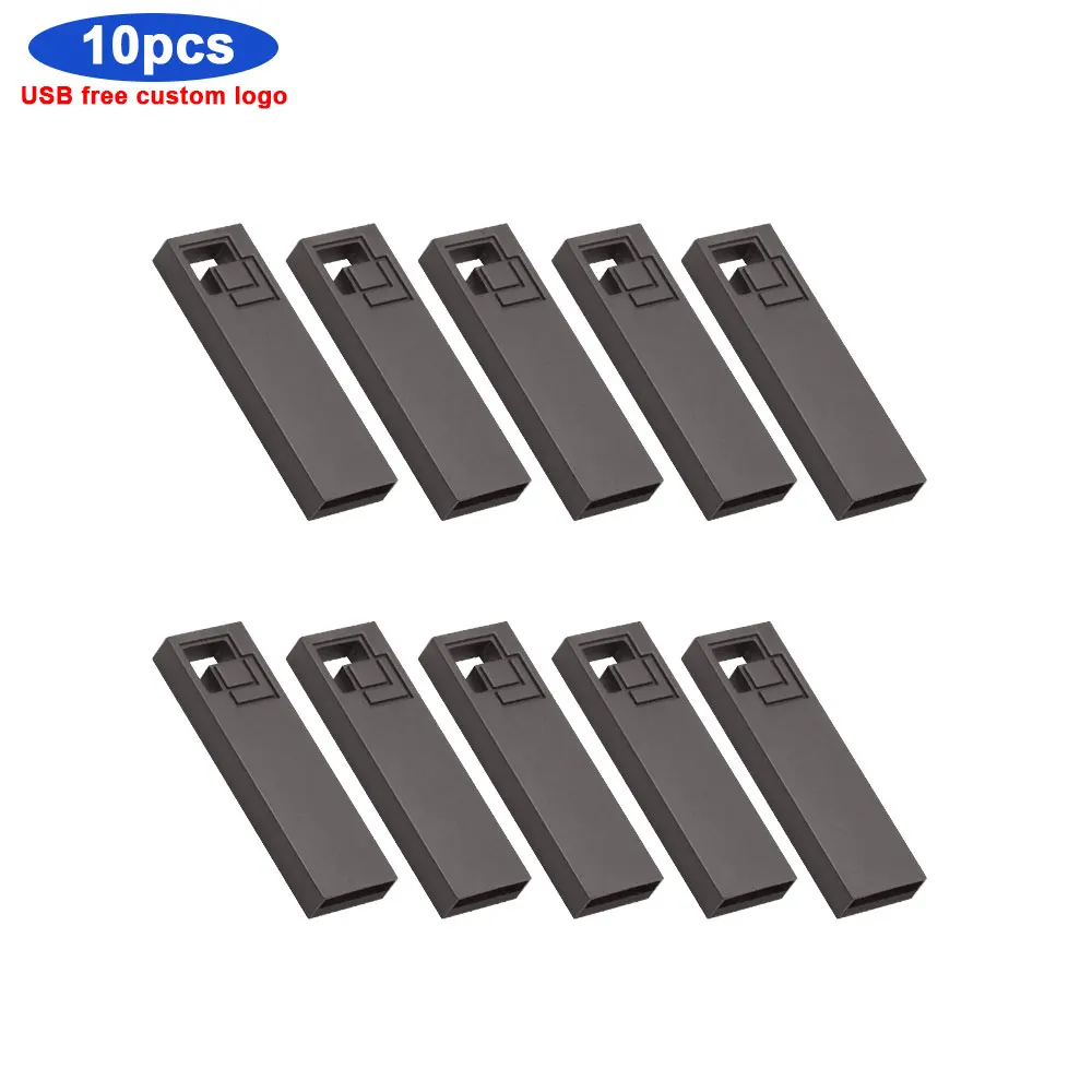 Металлический USB-флеш-накопитель 10 шт./лот 128 Мб 2 ГБ 4 8 16 32 | Компьютеры и офис