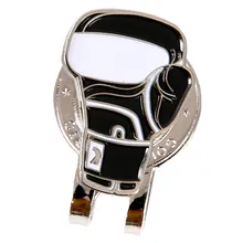 Магнитные мячи для гольфа маркер зажимы для кепки для гольфа для кепки пояс галстук с перчатка для гольфа узор дизайн, 2 цвета доступны на ваш выбор